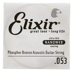 Elixir 15153 .053 Tek Bronz Akustik Gitar Teli